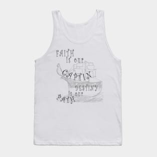 Inspirational Sailing Drawing by Tank Top